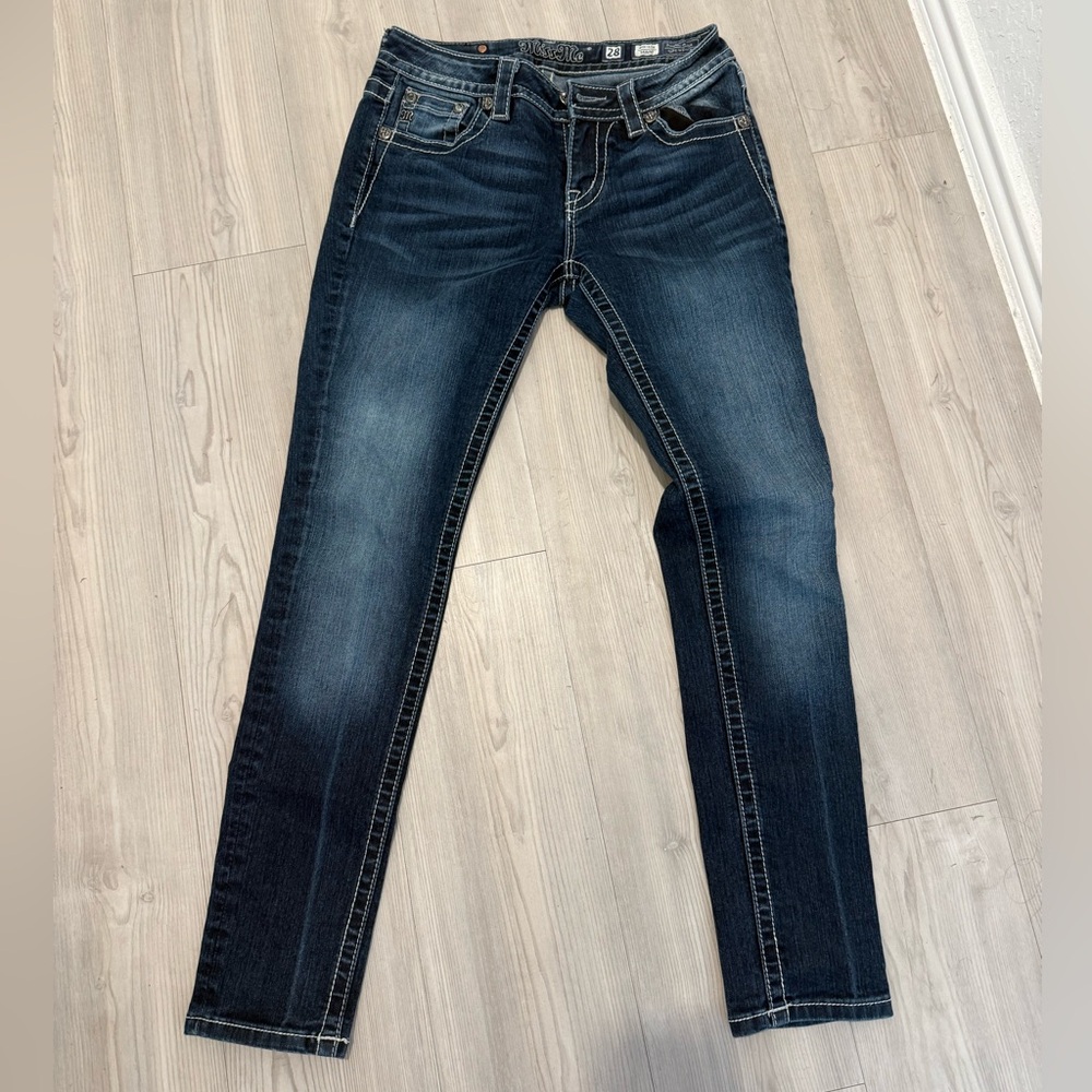 Miss Me Dark Blue Skinny Jeans